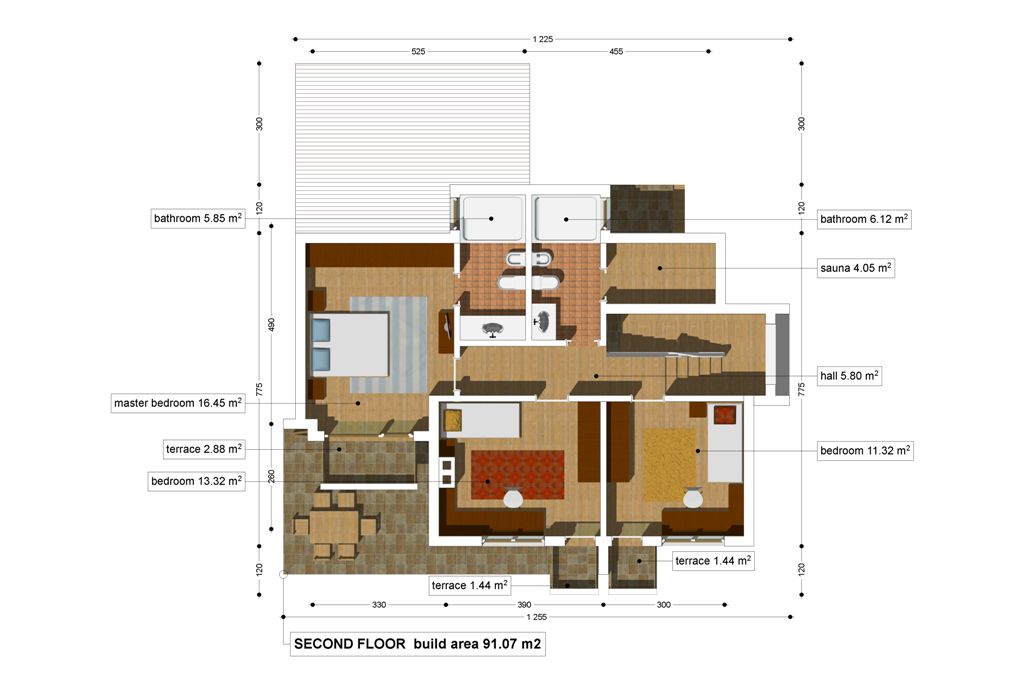 Еднофамилни къщи в прекрасен планински район,в полите на Пирин и Рила!