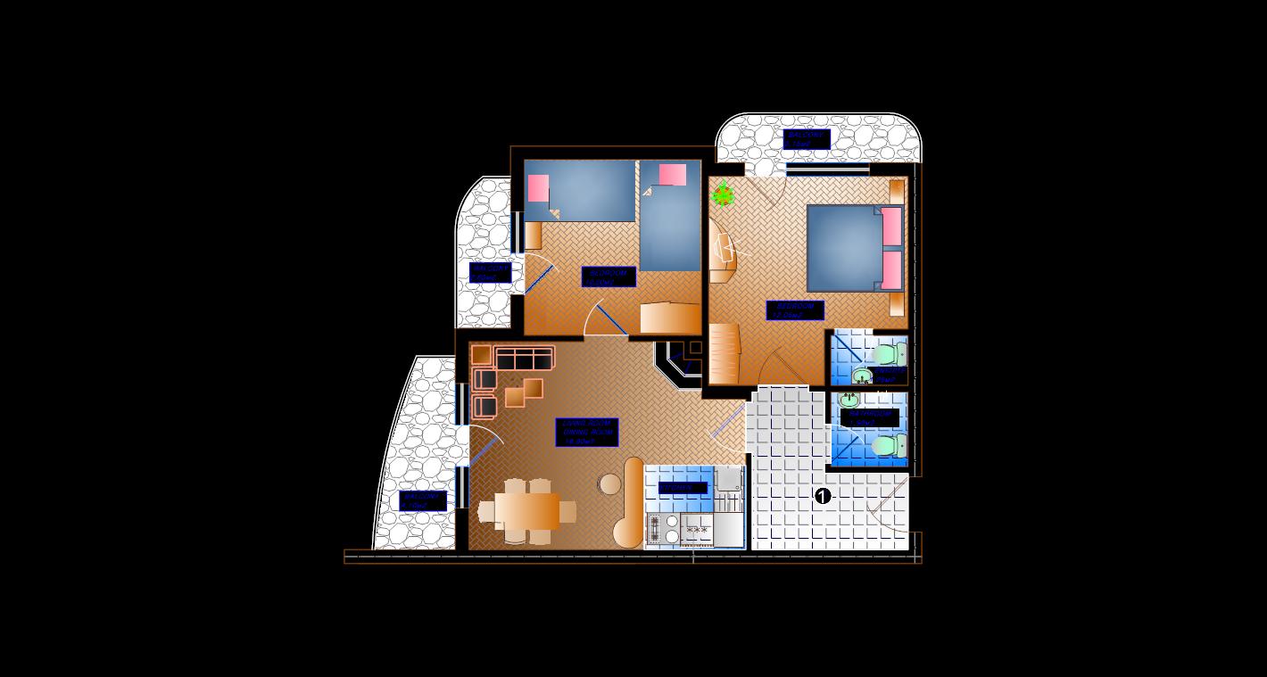 Two bedroom apartments-Lake Batak