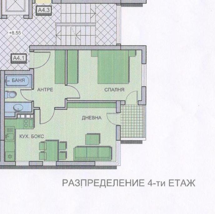 Продава 2-стаен апартамент в новострояща се сграда