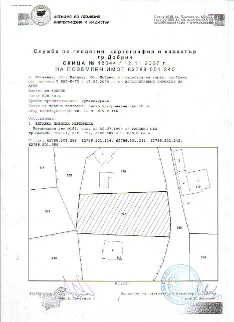 парцел с проект и разрешително за строеж