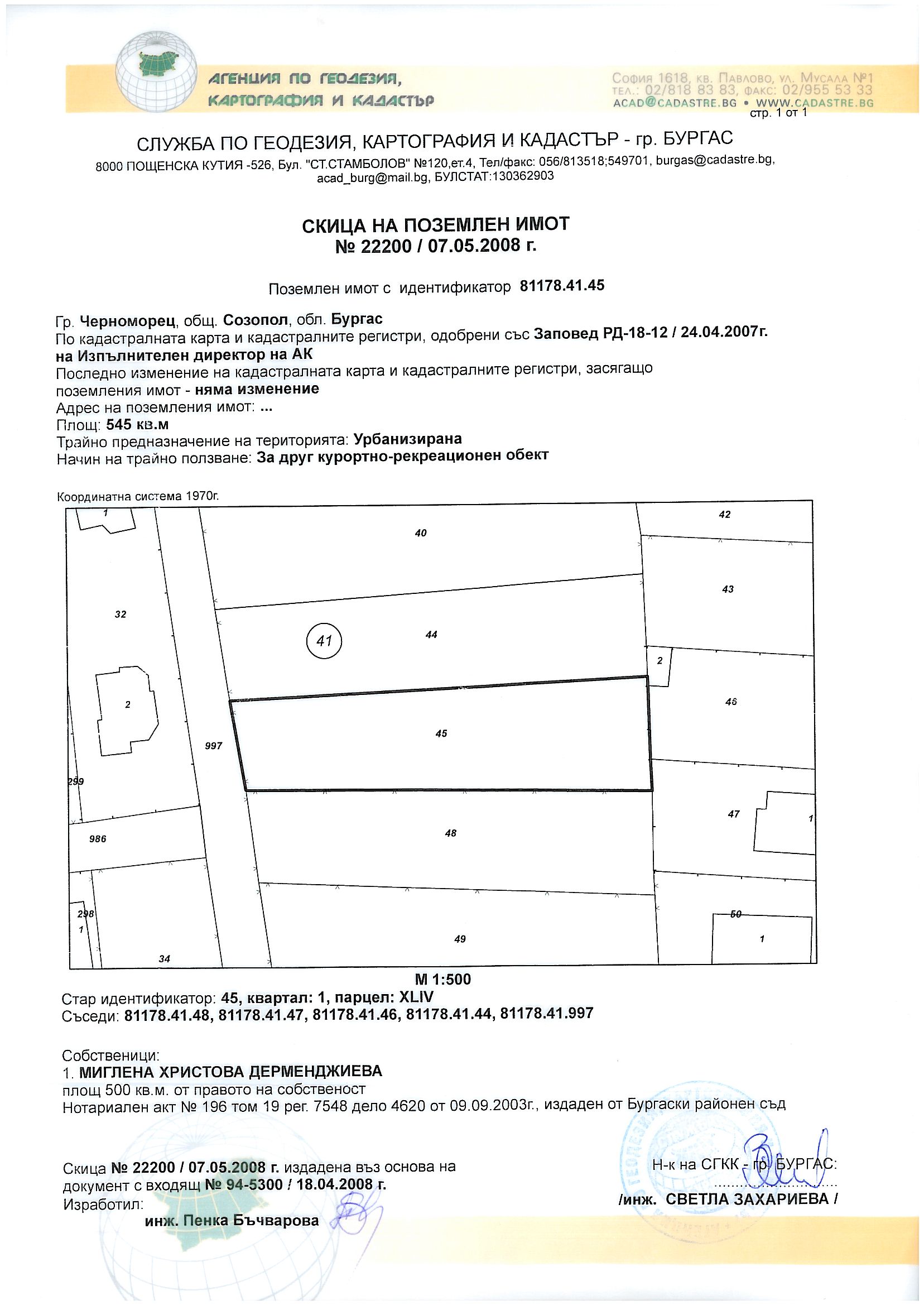 Парцел на Червенка, м/у Черноморец и Созопол