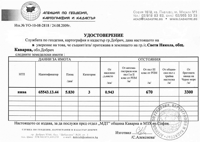 Продава земеделска земя в с. св. Никола