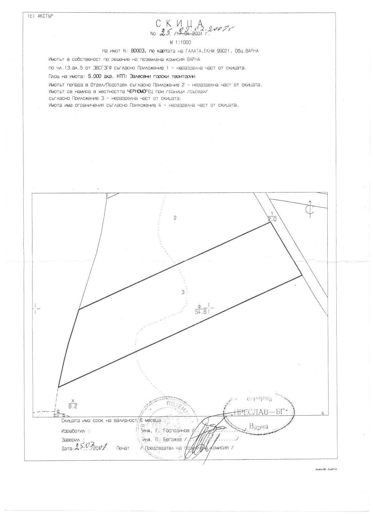 Продавам гора в м-т Черноморец