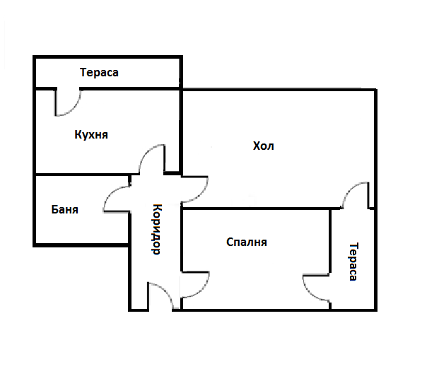 Продава двустаен апартамент, Бесапара (до Била), Пазарджик