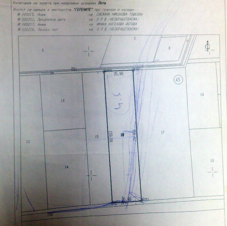 Продавам парцел в гр. Първомай